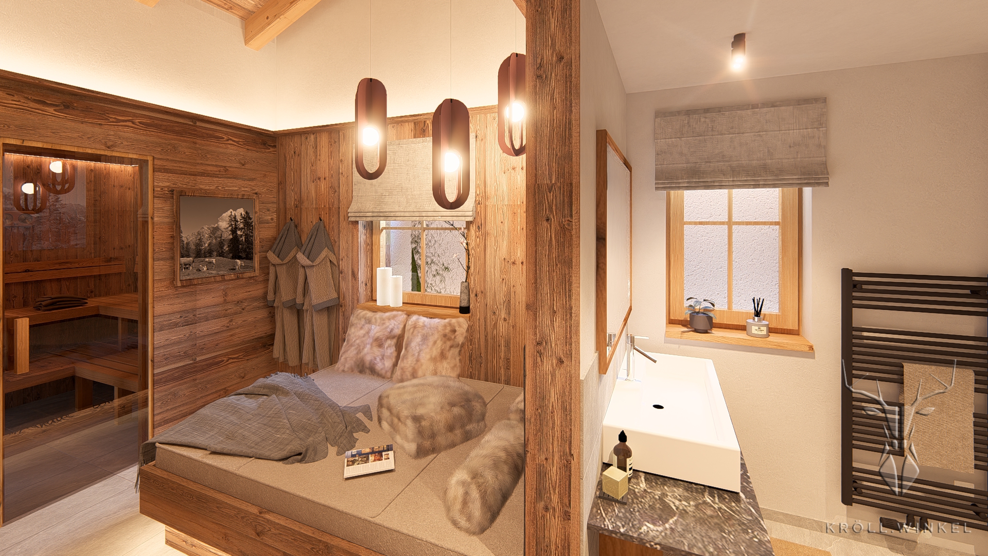 Sauna und Wellnessbereich Chalet Hochkoenig in Maria Alm